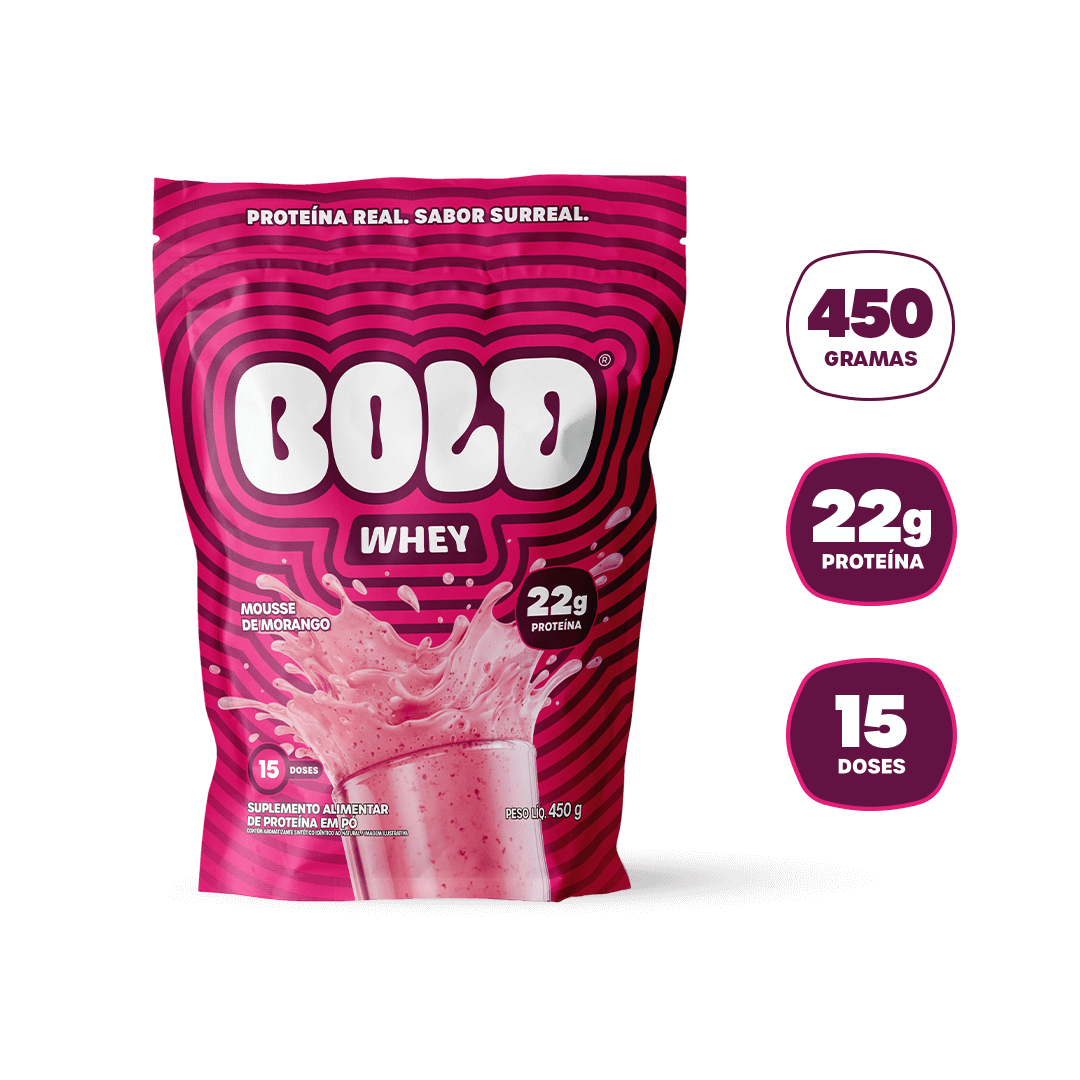 BOLD WHEY MOUSSE DE MORANGO