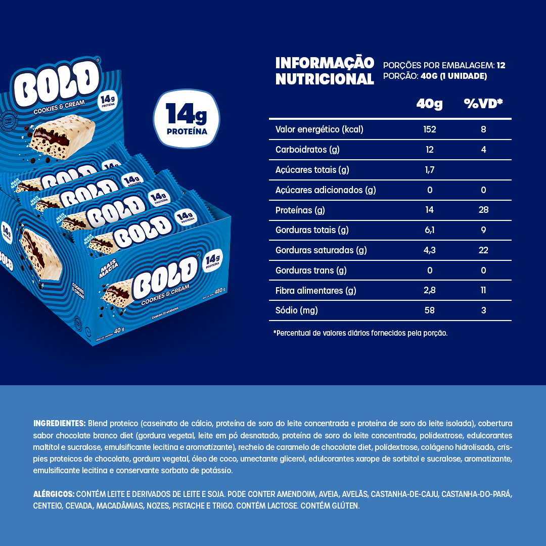 BOLD COOKIES & CREAM 14g